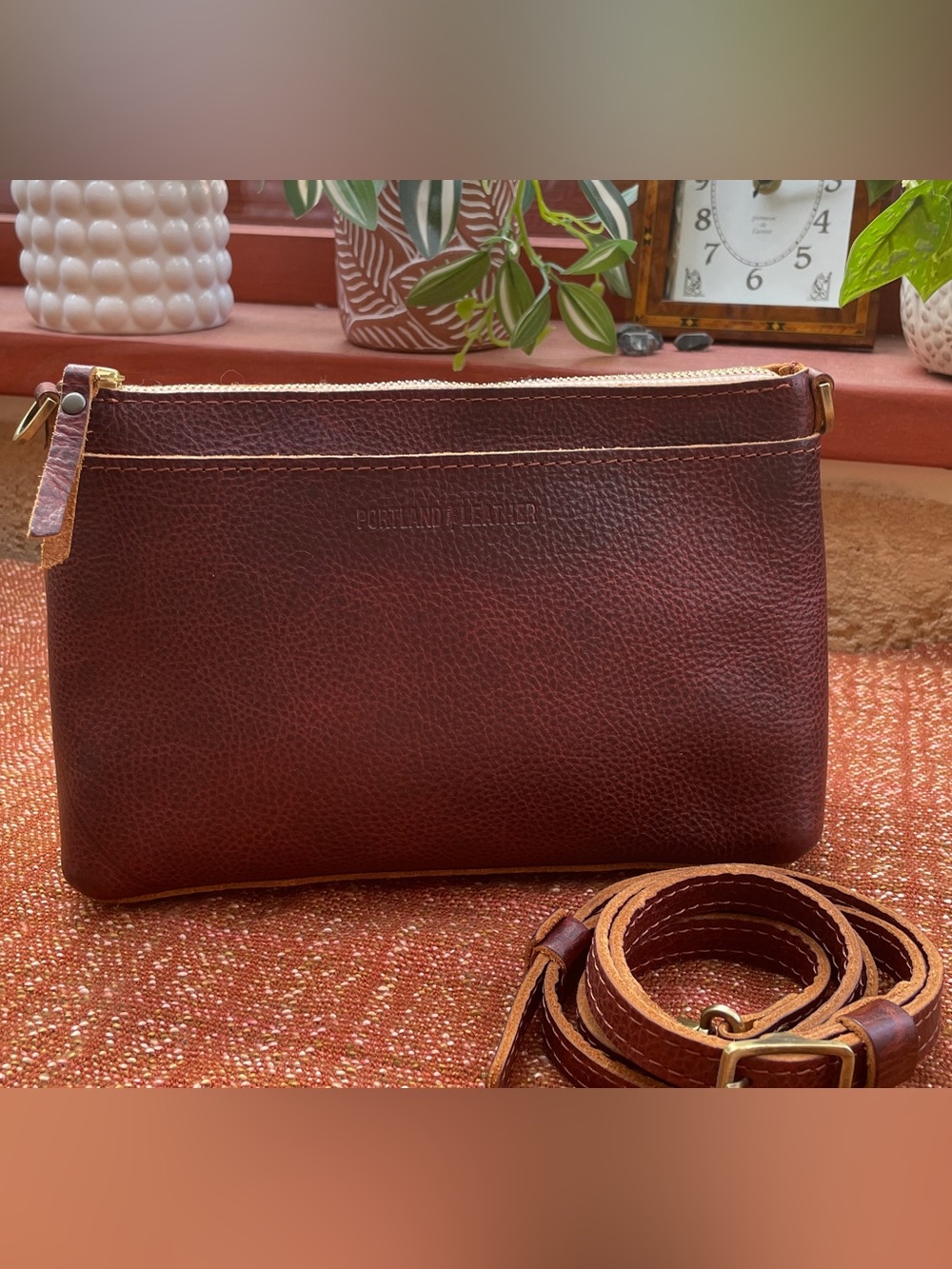 Portland Leather Poppy Purse Cinnamon Bear PLG